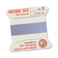 Griffin Natural Silk No.3 [12] lila - 2m fir matase naturala 0.5mm cu un ac