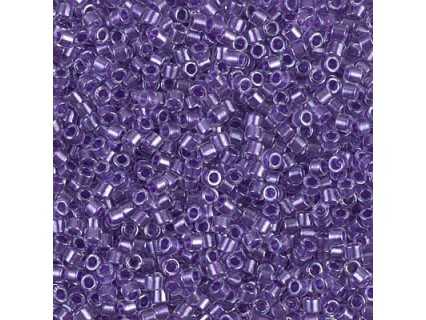 Delica DBM906 - Sparkling Purple Lined Crystal - Miyuki Delica10 - 5g