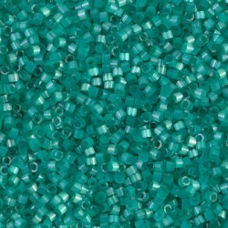 Delica DB1813 - Dyed Aqua Green Silk Satin - margele Miyuki Delica11 - 5g