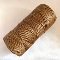 Linhasita 1mm (604) Golden Bronze - fir poliester cerat - bobina 168m