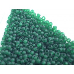 Toho R11-939F, Transparent-Frosted Green Emerald, 10g
