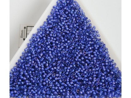 Toho R15-934, Inside-Color Lt Sapphire/Opaque Purple Lined, 5g