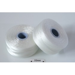 S-lon D white | alb, fir nylon monocord, bobina 71m