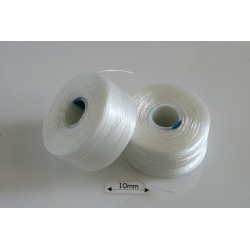 S-lon AA white | alb, fir nylon, bobina 75YD (68m)
