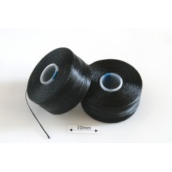 S-lon AA black | negru, fir nylon, bobina 75YD ( 68m )