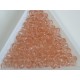 Margele sticla presata rotunde 4mm, transparent rosaline (10g)