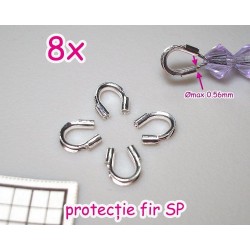 Wire Protector SLP - alama pl. cu argint, protectie fir 0.5mm ( 8 bucati )