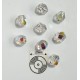 FP6-46 Silver Lined Crystal AB - margele firepolish 6mm, 10x