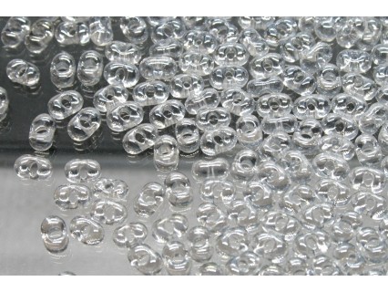 Margele Farfalle 2x4mm, Crystal Lustered (10g)