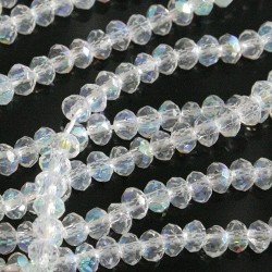 Chinese Cut Beads 1mm [ccb99ab] - Crystal AB - aprox. 200 buc - sirag