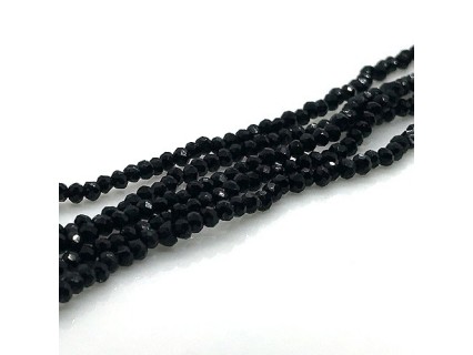 Chinese Cut Beads 1mm [ccb98] - Black - aprox. 200 buc - sirag