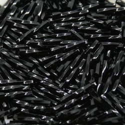 Miyuki TW2012-401 Black, Twisted Beads 2x12mm, 5g