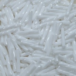 Miyuki TW2012-402 White Opaque, Twisted Beads 2x12mm, 5g