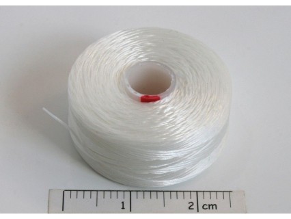 C-lon size D white [01] - fir nylon monocord, (bobina aprox. 71m)