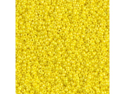MR15-472 margele Miyuki 15/0 - Opaque Yellow AB, 5g
