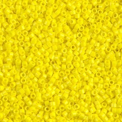 Delica DB721- Opaque Yellow, margele Miyuki Delica11 - 5g