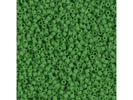 Delica DB754 - Opaque Pea Green Matted - margele Miyuki Delica11 - 5g